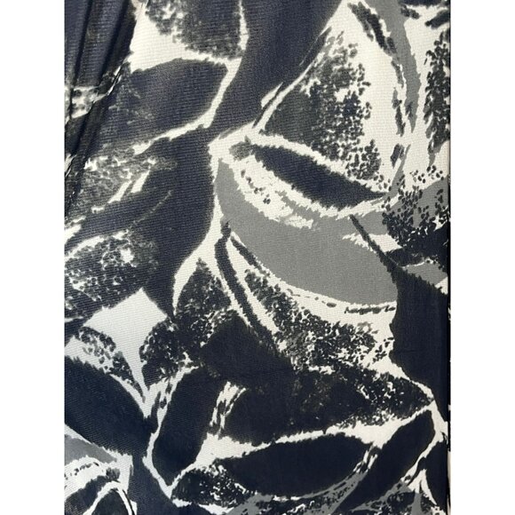 Coldwater Creek Tank Dress 10 Gray Ruched Empire Waist Fit Flare Work Wear Chic - Picture 4 of 12